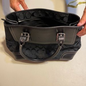 Classic Black Coach Purse